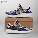 Baltimore Ravens Play Like A Raven NFL Yeezy Sneaker For Men Women Fans