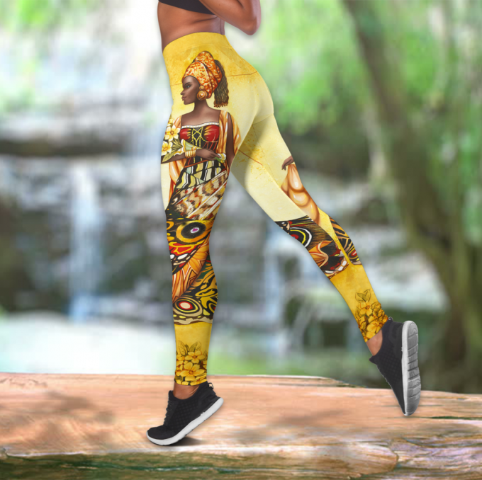 Beautiful African Girl Legging &Amp; Tank Top-Ml