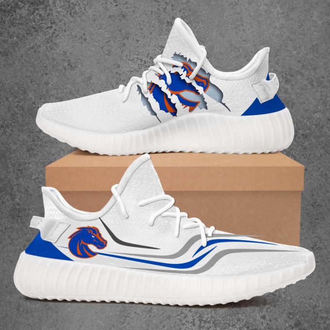 Boise State Broncos Ncaa Yeezy Sneaker For Men Women Fans