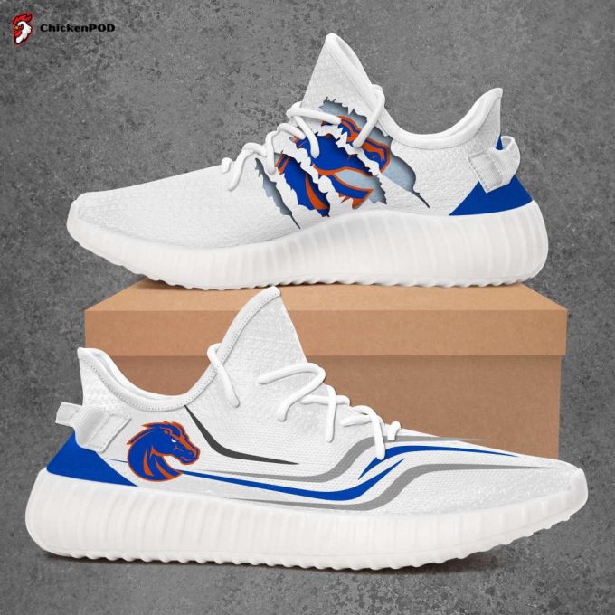 Boise State Broncos Ncaa Yeezy Sneaker For Men Women Fans