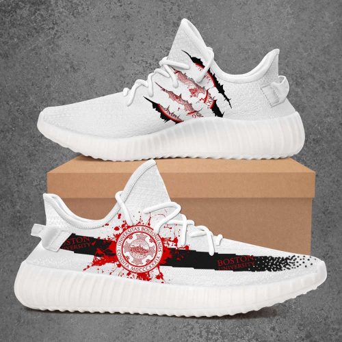 Boston University NCAA Yeezy Sneaker For Men Women Fans