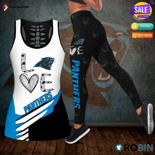 Carolina Panthers Leggings And Tank Top Fan Gifts