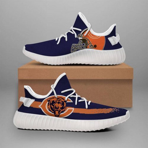 Chicago Bears Navi Nfl Yeezy Sneaker For Men Women Fans