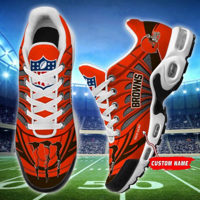 Cleveland Browns Nfl Air Max Plus Sport Sneakers For Fan Gifts