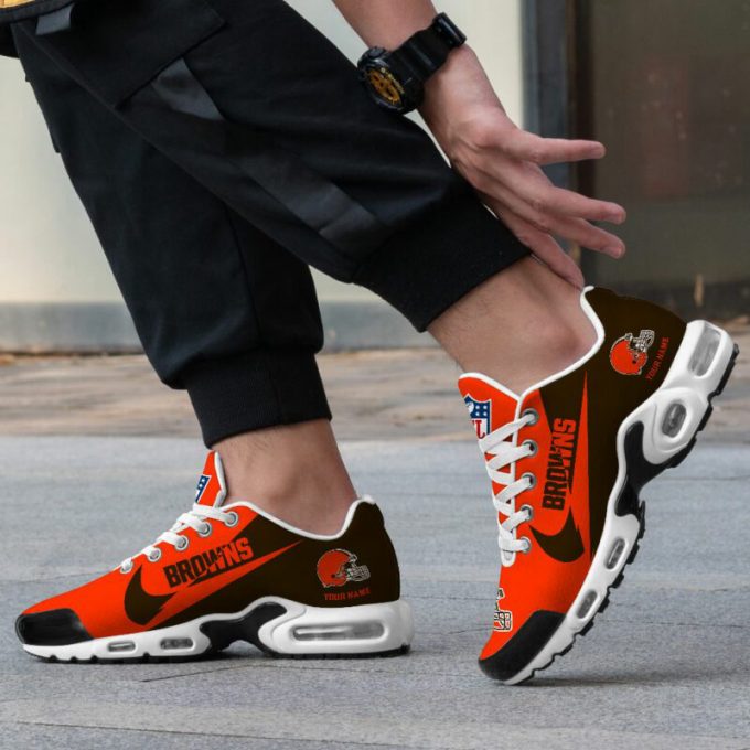 Cleveland Browns Nfl Air Max Plus Sport Sneakers For Fan Gifts