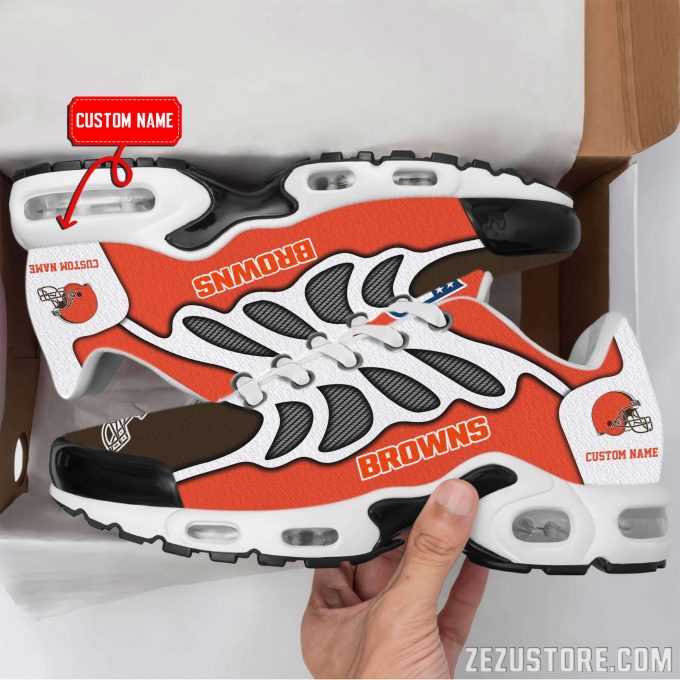 Cleveland Browns Nfl Premium Air Max Plus Sport Sneakers For Fan Gifts