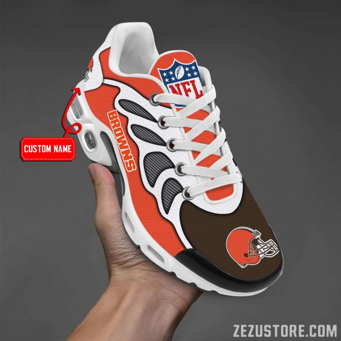 Cleveland Browns Nfl Premium Air Max Plus Sport Sneakers For Fan Gifts