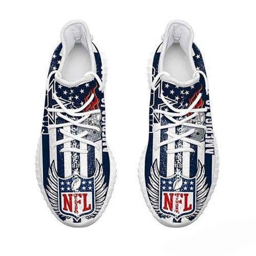 Dallas Cowboys Americas NFL Yeezy Sneaker For Men Women Fans