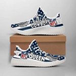 Dallas Cowboys Queen NFL Yeezy Sneaker For Men Women Fans