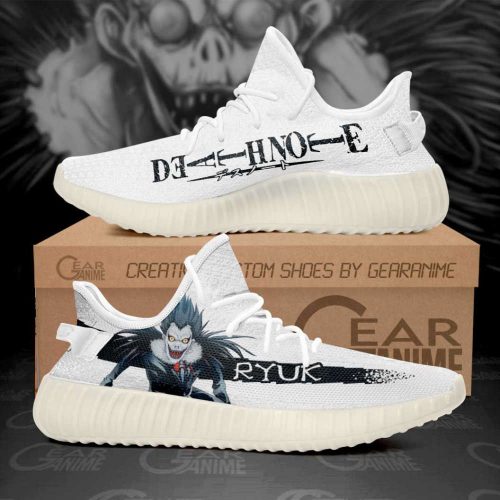 Death Note Shoes Ryuk Custom Anime Yeezy Sneaker For Men Women Fans