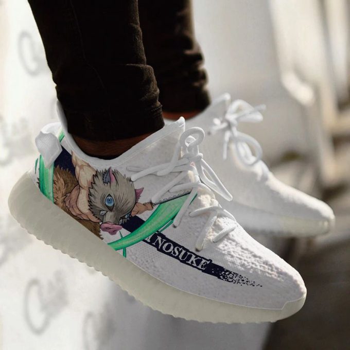 Demon Slayer Shoes Inosuke Hashibira Custom Anime Yeezy Sneaker For Fans