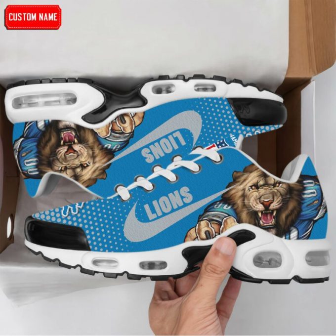 Detroit Lions Nfl Premium Air Max Plus Sport Sneakers For Fan Gifts