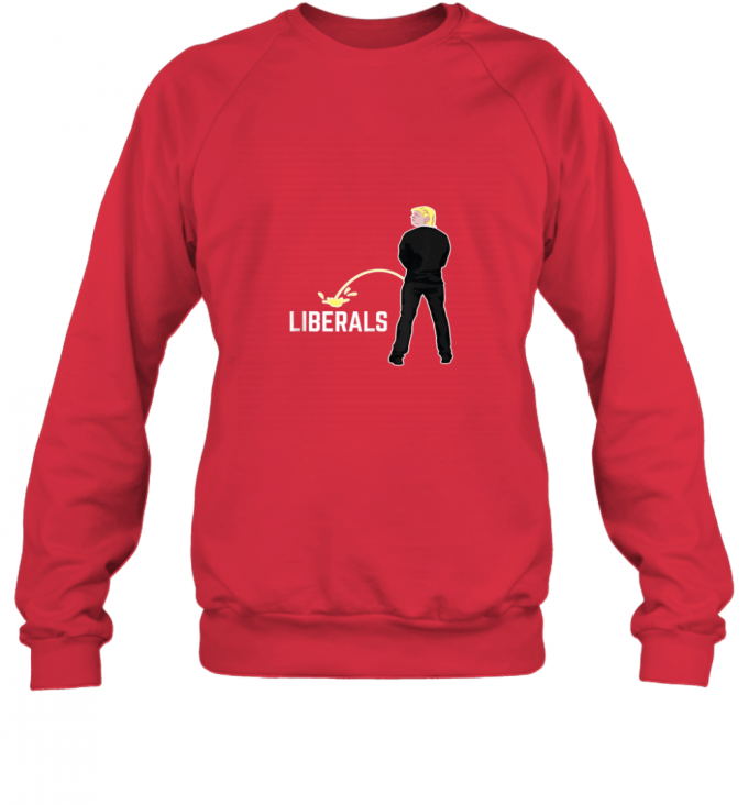 Donald Trump Peeing On Liberals Funny Tank Top Sweatshirt