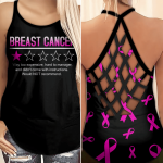 Fan Gifts Breast Cancer Awareness Criss-Cross Tank Top