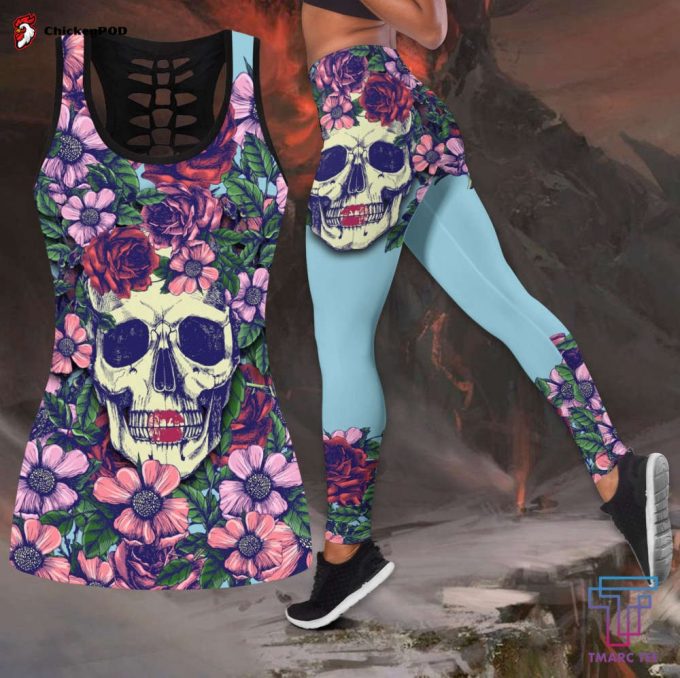 Fan Gifts Butterfly Love Skull And Tattoos Tanktop &Amp;Amp; Legging Outfit For Women Qb