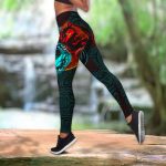 Fan Gifts Dragon Yin&Yang Art D Over Printed Legging & Tank top-ML