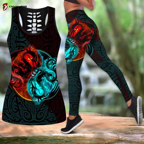 Fan Gifts Dragon Yin&Yang Art D Over Printed Legging & Tank top-ML