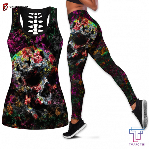 Fan Gifts Love Skull tanktop & legging outfit for women Pi