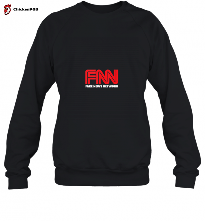 Fnn Logo Fake News Network Funny Trump Tank Top Sweatshirt