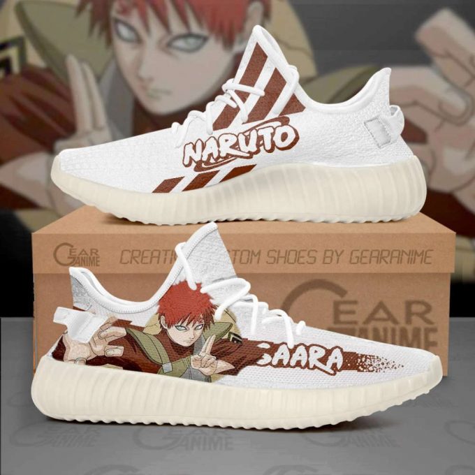 Gaara Shoes Naruto Custom Anime Yeezy Sneaker For Men Women Fans