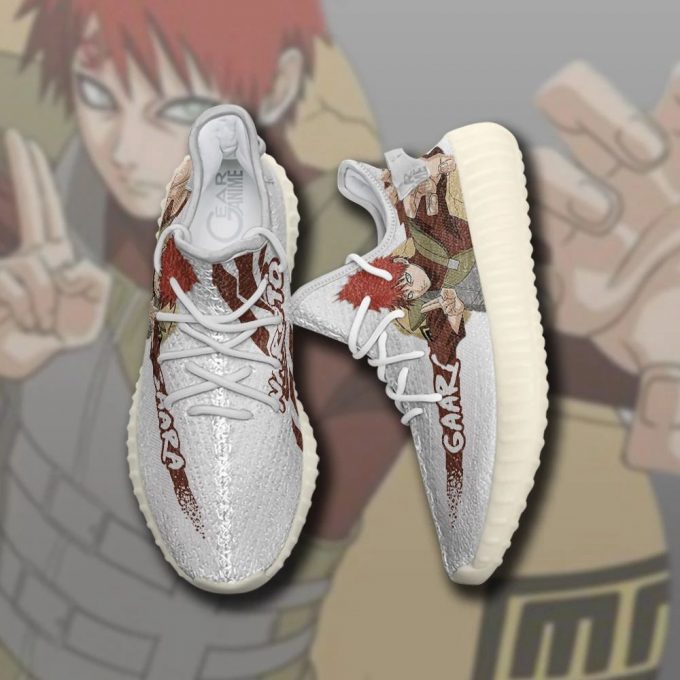 Gaara Shoes Naruto Custom Anime Yeezy Sneaker For Men Women Fans