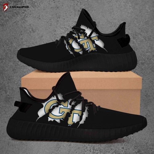 Georgia Tech Yellow Jackets NCAA Yeezy Sneaker For Men Women Fans