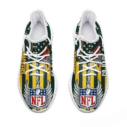 Green Bay Packers Go Pack Go NFL Yeezy Sneaker For Men Women Fans