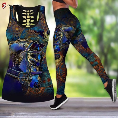 Fan Gifts Blue Butterfly Combo Legging + Tanktop