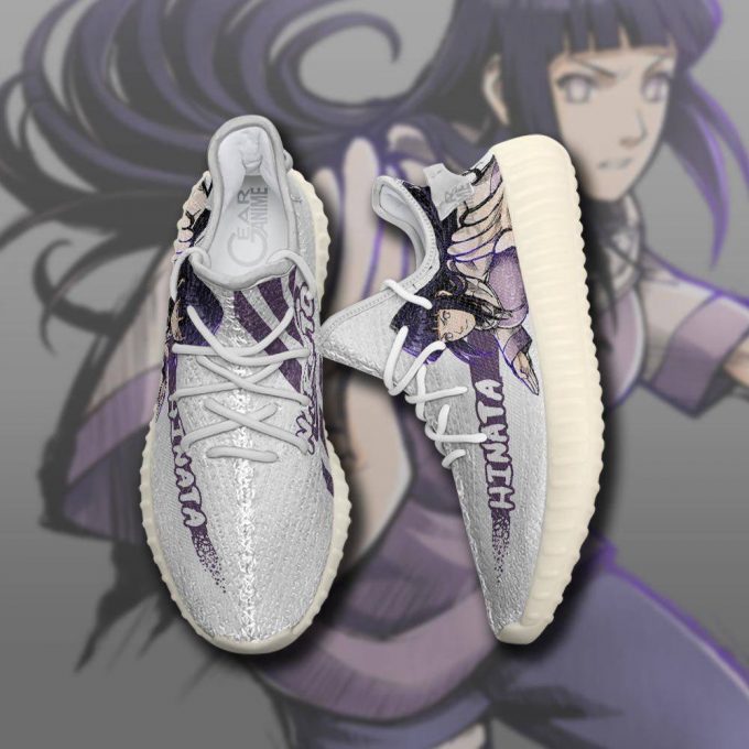 Hyuga Hinata Shoes Naruto Custom Anime Yeezy Sneaker For Fans