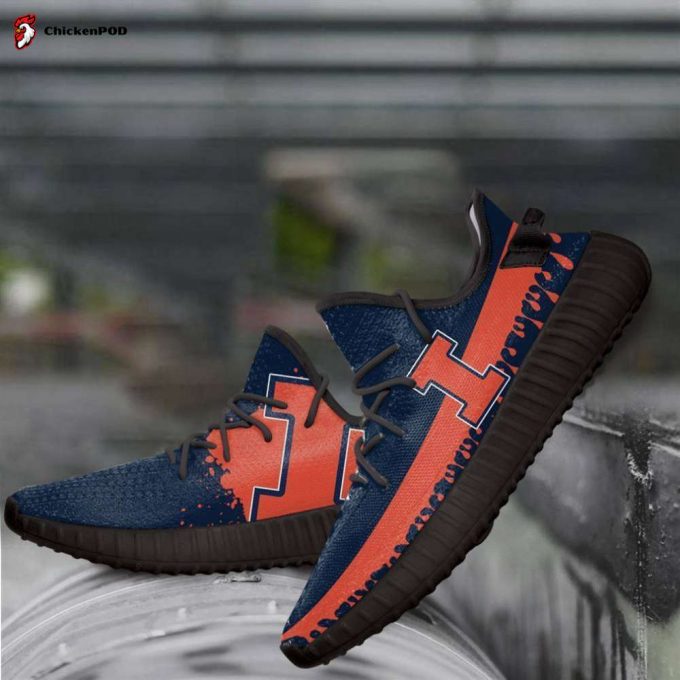 Illinois Fighting Illini Ncaa Yeezy Sneaker For Men Women Fans