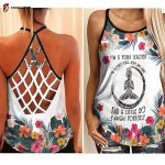 I‘m A Yoga Teacher I’m Mostly Peace Love And Light 3D All Over Print Tank Top