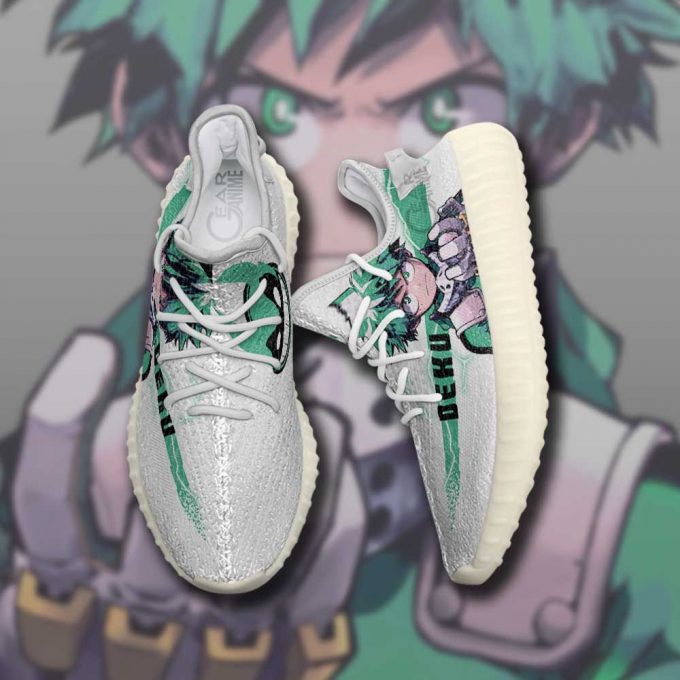 Izuku Midoriya Deku Shoes My Hero Academia Anime Yeezy Sneaker For Fans