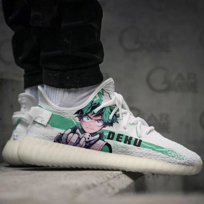 Izuku Midoriya Deku Shoes My Hero Academia Anime Yeezy Sneaker For Fans