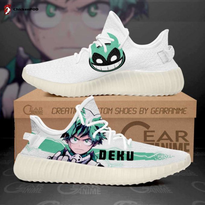 Izuku Midoriya Deku Shoes My Hero Academia Anime Yeezy Sneaker For Fans