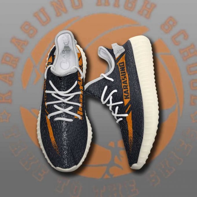 Karasuno High Shoes Haikyuu Anime Yeezy Sneaker For Fans