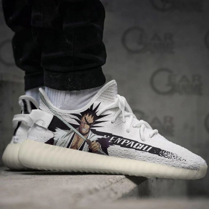 Kenpachi Zaraki Shoes Bleach Custom Anime Yeezy Sneaker For Fans