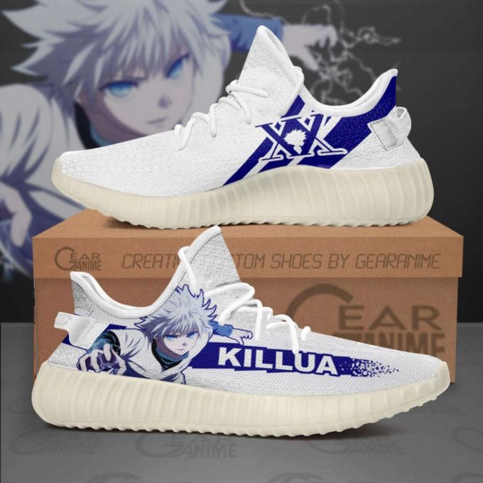 Killua Zoldyck Shoes Hunter X Hunter Anime Yeezy Sneaker For Fans