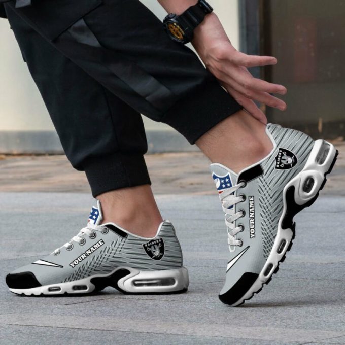 Las Vegas Raiders Air Max Plus Sport Sneakers For Fan Gifts