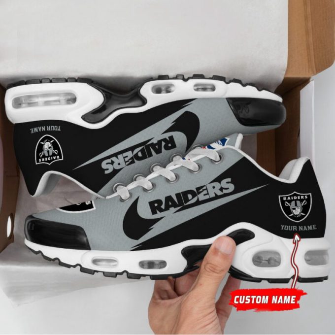 Las Vegas Raiders Nfl Air Max Plus Sport Sneakers For Fan Gifts