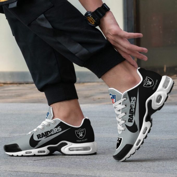 Las Vegas Raiders Nfl Air Max Plus Sport Sneakers For Fan Gifts