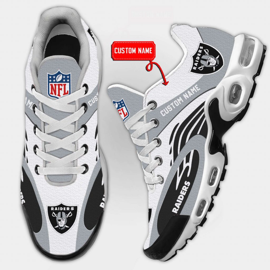 Las Vegas Raiders Nfl Premium Air Max Plus Sport Sneakers For Fan Gifts