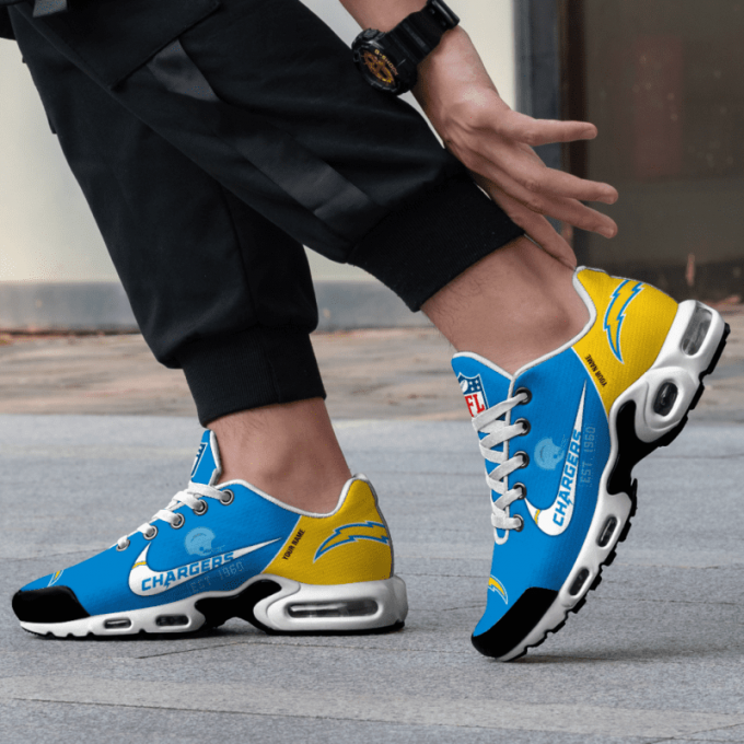 Los Angeles Chargers Nfl Premium Air Max Plus Sport Sneakers For Fan Gifts