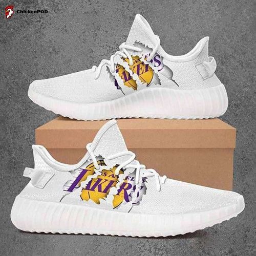 Los Angeles Lakers Nba Yeezy Sneaker For Fans