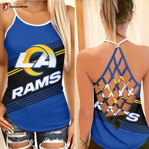 Los Angeles Rams Criss Cross Tank Top Fan Gifts