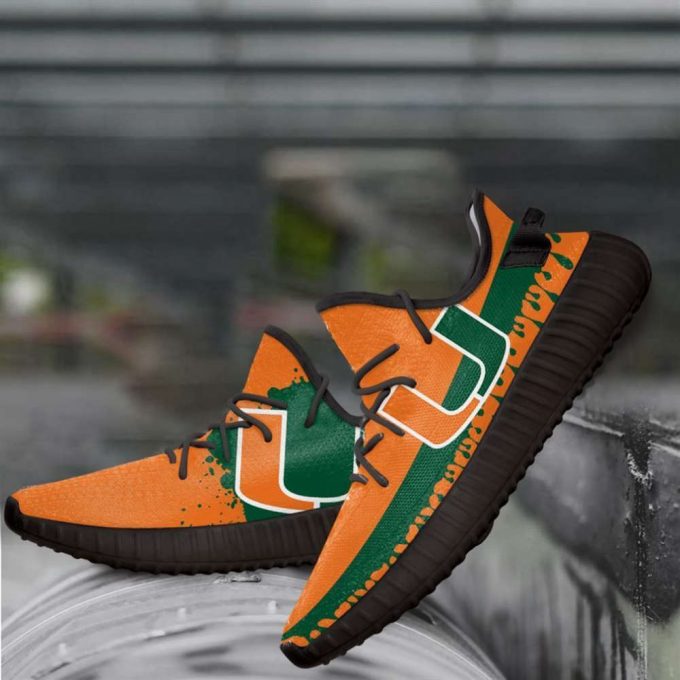 Miami Hurricanes Ncaa Yeezy Sneaker For Fans