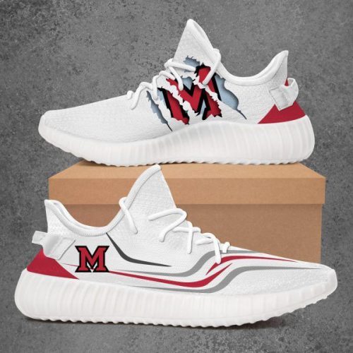 Miami University RedHawks NCAA Yeezy Sneaker For Men Women Fans