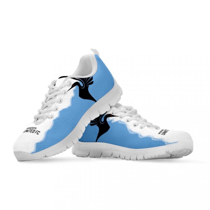 Minnesota United Fc White Blue Unisex Running Shoes For Fans Gifts