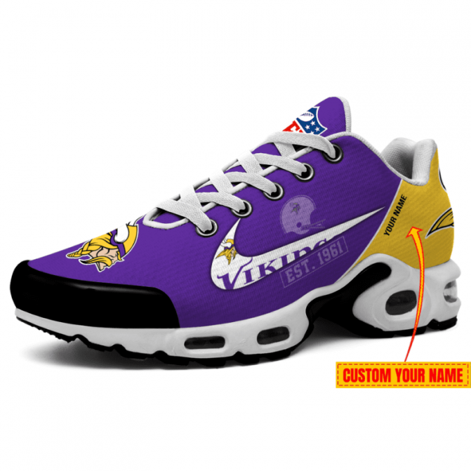 Minnesota Vikings Nfl Premium Air Max Plus Sport Sneakers For Fan Gifts