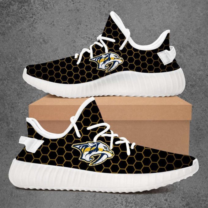 Nashville Predators Nhl Yeezy Sneaker For Men Women Fans