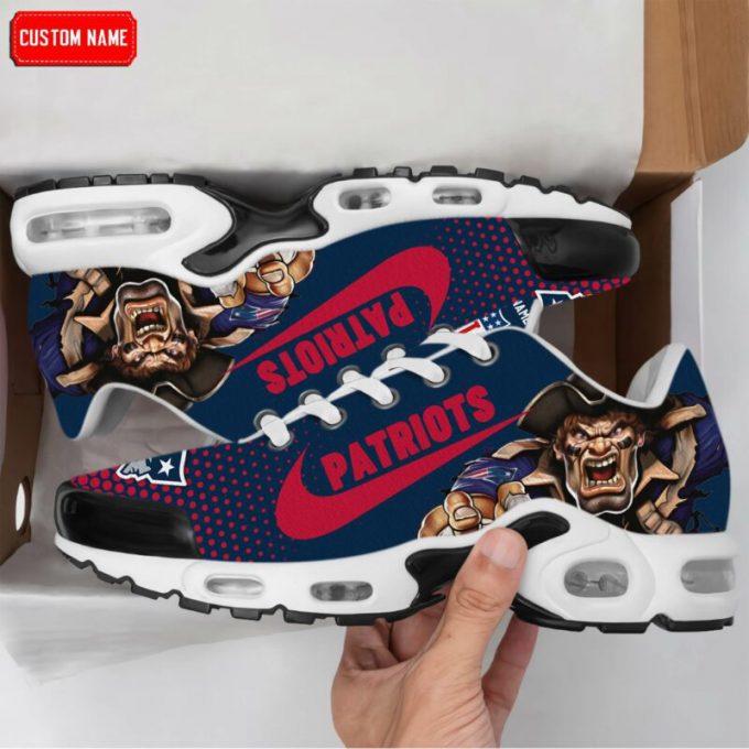 New England Patriots Nfl Premium Air Max Plus Sport Sneakers For Fan Gifts